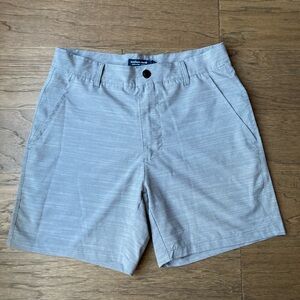 Southern Marsh Light Gray Flat Front Shorts-Size 28